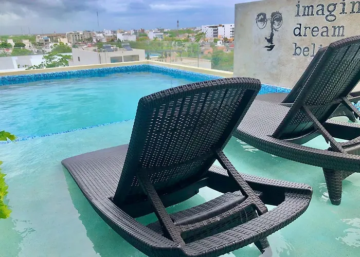 Vintage And Modern Con Alberca En Rooftop Believe Playa del Carmen